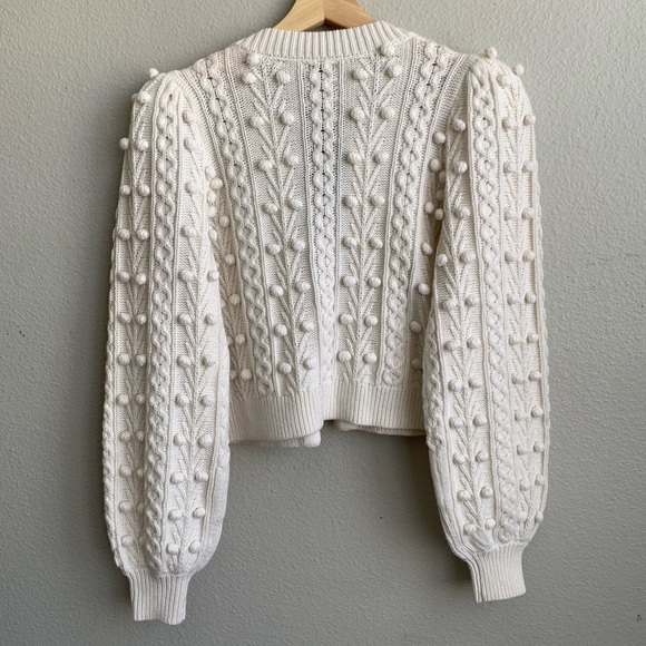 Alice and Olivia Kitty Puff Sleeve Cardigan - Picture 10 of 16